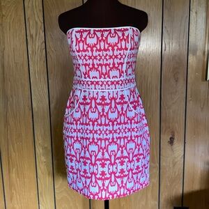 LAUNDRY Pink & White Dress